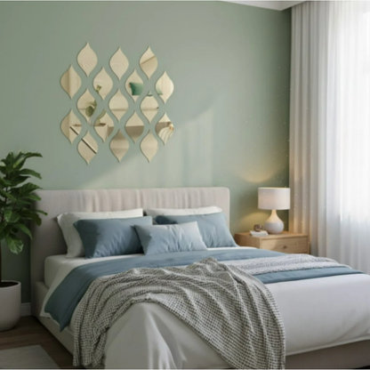 15 Adet Altın Damla Dekor Seti | Duvar, Dolap