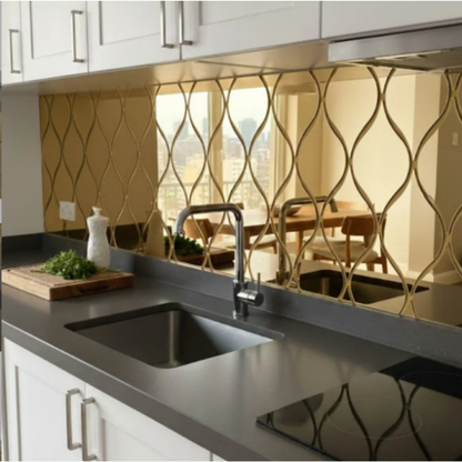 15 Adet Altın Damla Dekor Seti | Duvar, Dolap