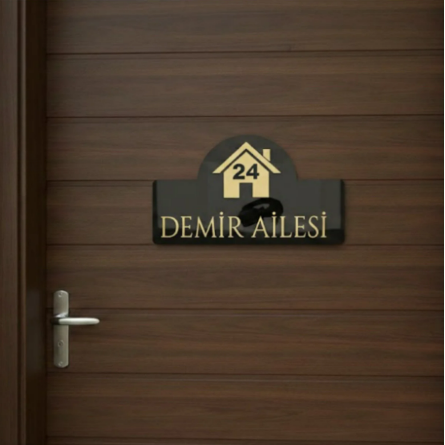 Kişiye Özel Premium Kapı Süsü - Daire No Kapı Numarası Süsü