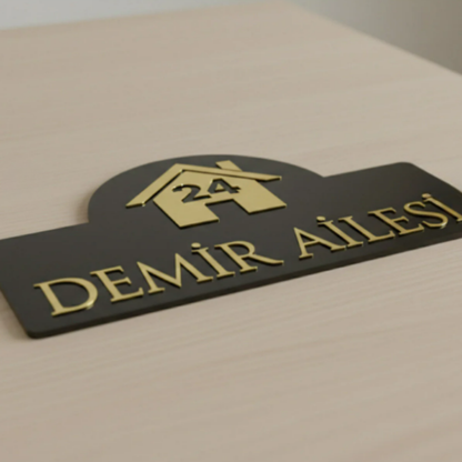 Kişiye Özel Premium Kapı Süsü - Daire No Kapı Numarası Süsü