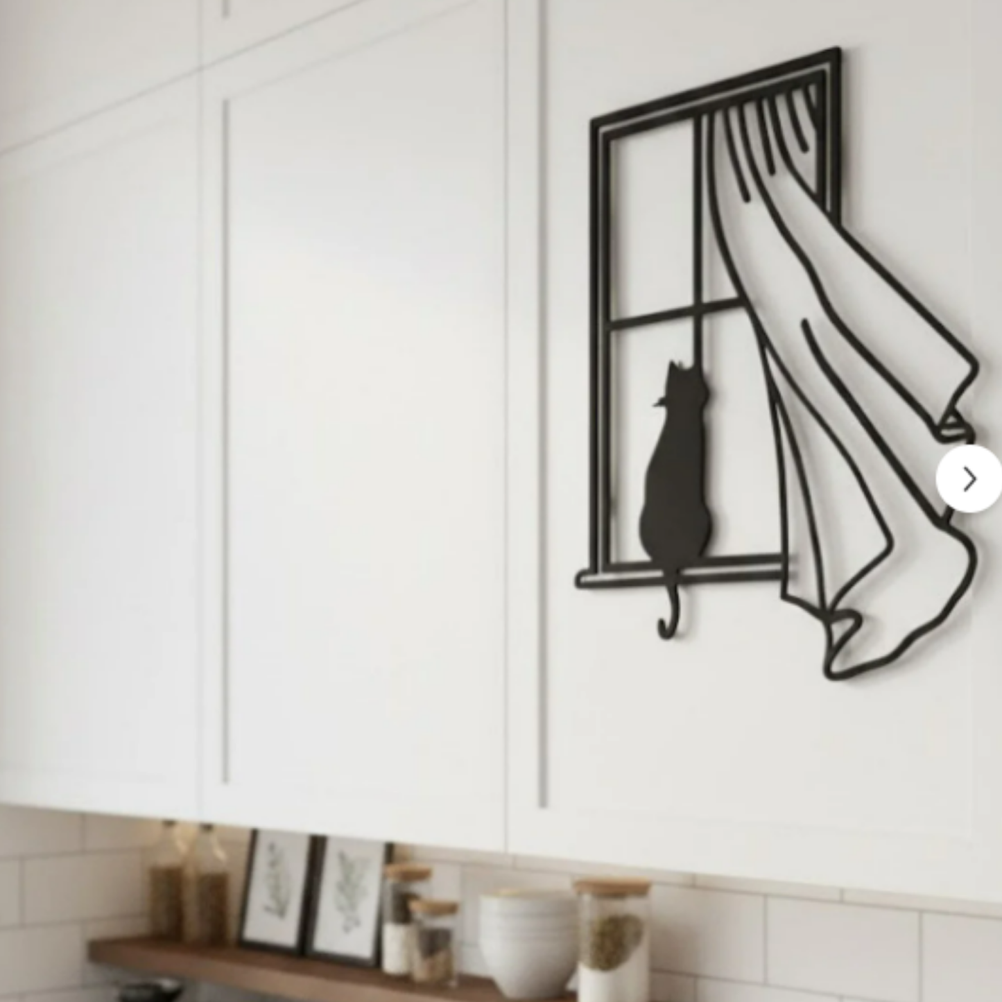 Pleksi Kedi Desenli Duvar Dekoru & TABLO – Minimalist 25 x 25 cm Pano